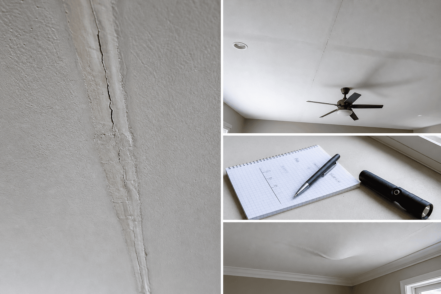 Illustrative image: Ceiling seams keep cracking? What to check before repainting