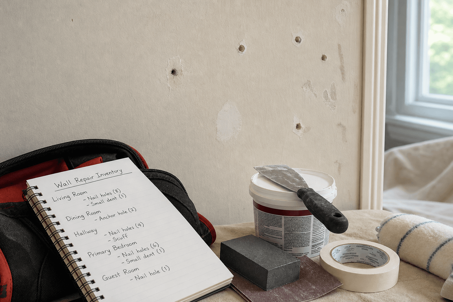 Illustrative image: Patching Walls Before a Repaint: Who Does What in the Estimate