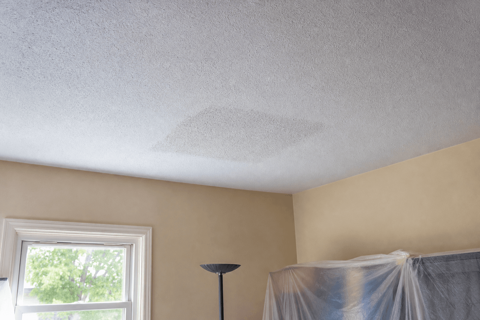 Illustrative image: Can a ceiling patch match the texture around it?